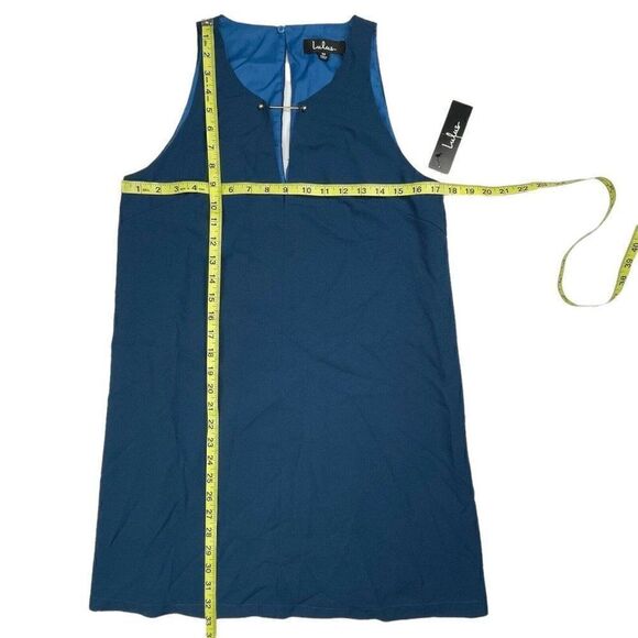 Lulus Blue Barbel Shift Mini Dress NEW - Picture 7 of 11